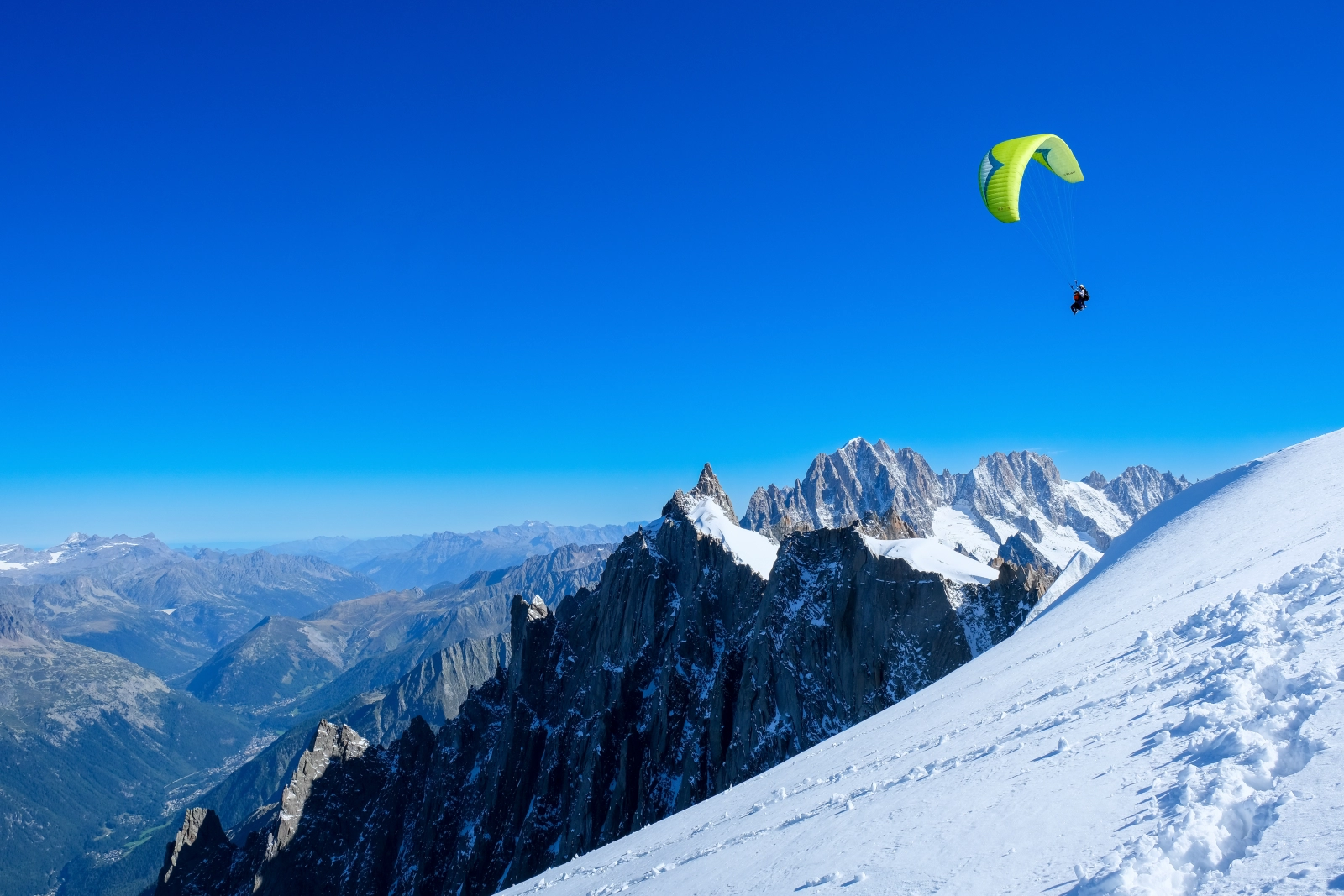 parapente aiguille du midi parapente aiguille du midi