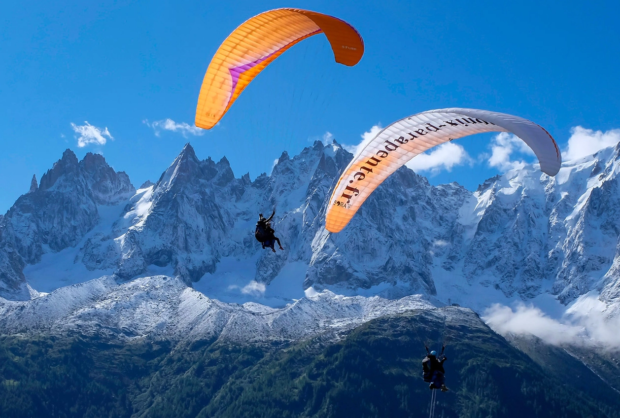 Tandem Paragliding Flight From Planpraz Chamonix Chamonix Parapente